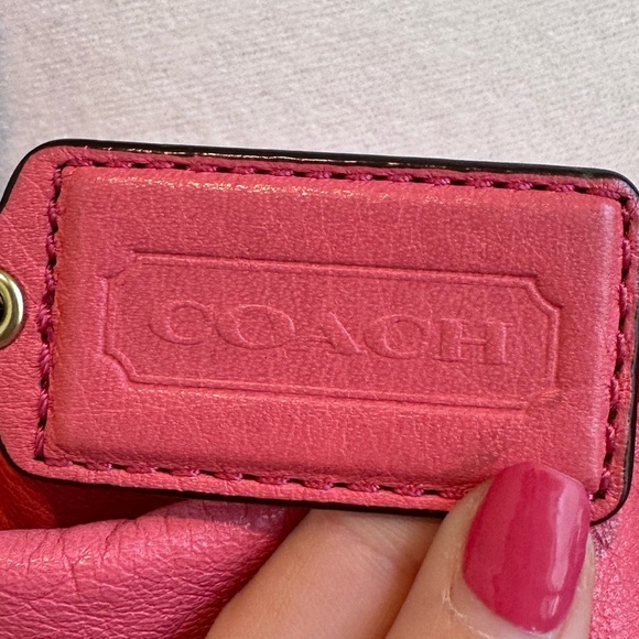 Coach Pink Leather Madison Isabelle Shoulder Bag Purse 21224 - Picture 7 of 14